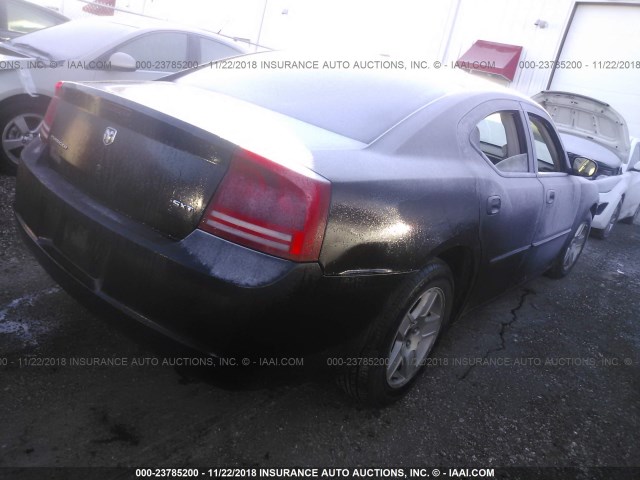 2B3KA43G17H890814 - 2007 DODGE CHARGER SE/SXT BLACK photo 4