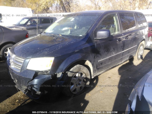 2D8HN54PX8R813762 - 2008 DODGE GRAND CARAVAN SXT BLUE photo 2