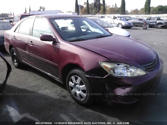 4T1BE32K94U339229 - 2004 TOYOTA CAMRY LE/XLE/SE BURGUNDY photo 1