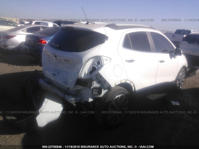 KL4CJASB3HB162956 - 2017 BUICK ENCORE PREFERRED WHITE photo 4