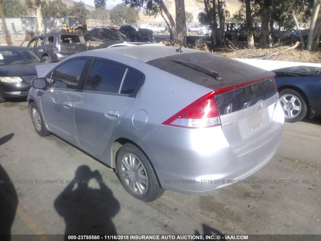 JHMZE2H54AS011642 - 2010 HONDA INSIGHT LX SILVER photo 3