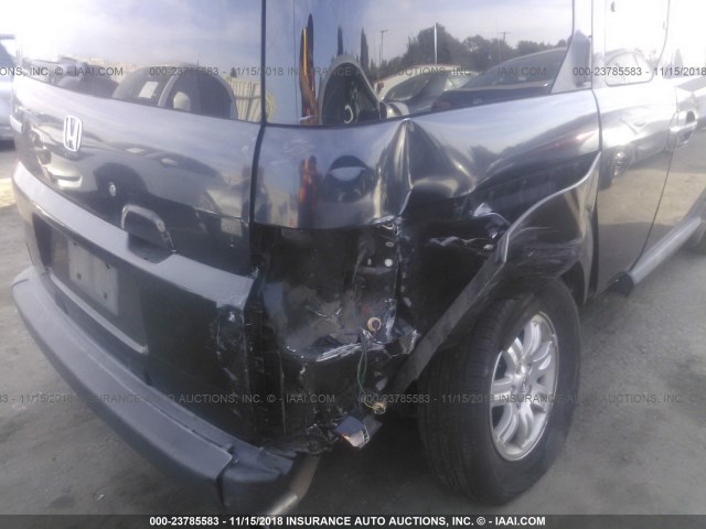 5J6YH28777L008964 - 2007 HONDA ELEMENT EX BLACK photo 6