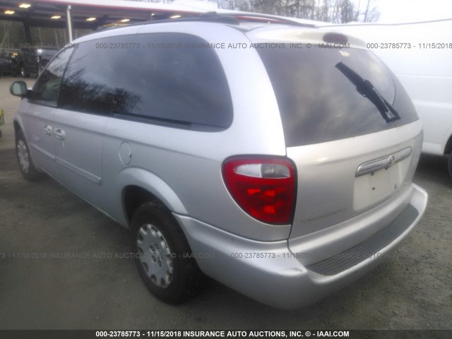 2C4GP44333R329047 - 2003 CHRYSLER TOWN & COUNTRY LX SILVER photo 3