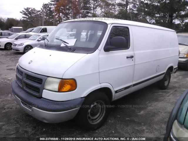 2B7HB11YXYK145130 - 2000 DODGE RAM VAN WHITE photo 2