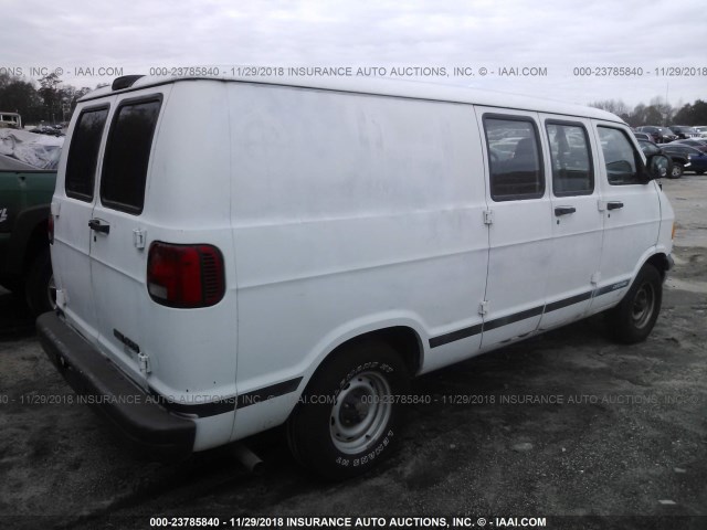 2B7HB11YXYK145130 - 2000 DODGE RAM VAN WHITE photo 4