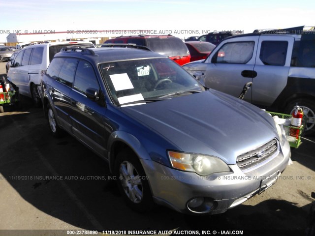 4S4BP61C757370985 - 2005 SUBARU LEGACY OUTBACK 2.5I BLUE photo 1