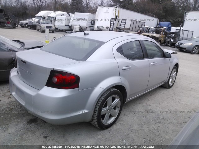 1B3BD1FBXBN603072 - 2011 DODGE AVENGER MAINSTREET SILVER photo 4