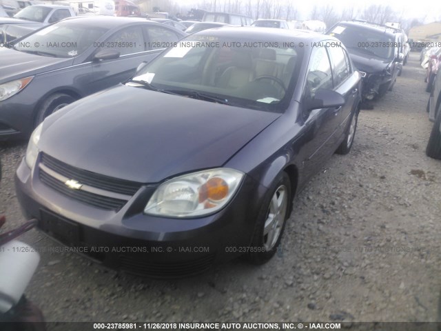 1G1AL55F367732590 - 2006 CHEVROLET COBALT LT PURPLE photo 2