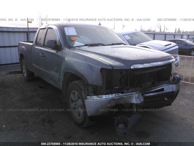 1GTR2VE34BZ105186 - 2011 GMC SIERRA K1500 SLE GRAY photo 1