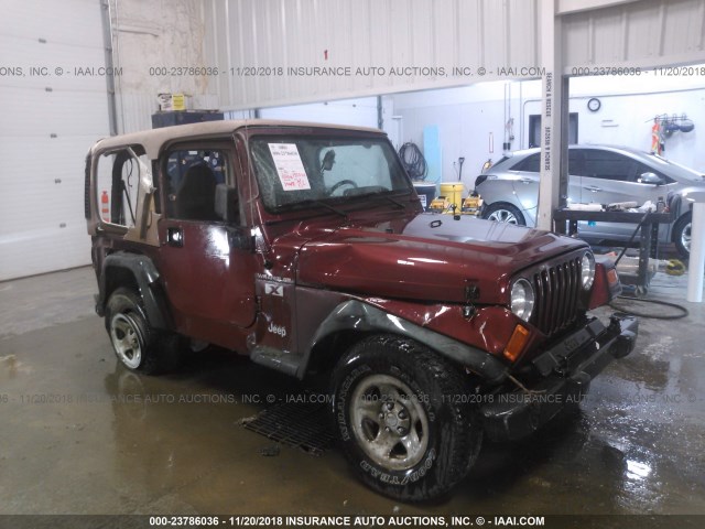 1J4FA39S92P750675 - 2002 JEEP WRANGLER / TJ  MAROON photo 1