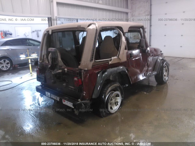 1J4FA39S92P750675 - 2002 JEEP WRANGLER / TJ  MAROON photo 6