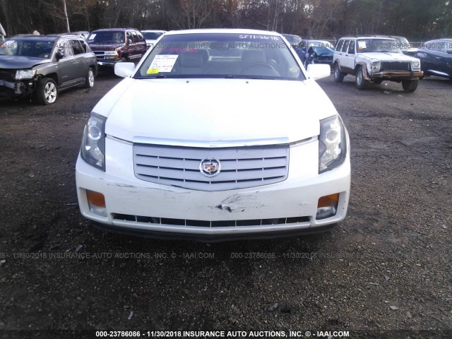 1G6DP577670110416 - 2007 CADILLAC CTS HI FEATURE V6 WHITE photo 6