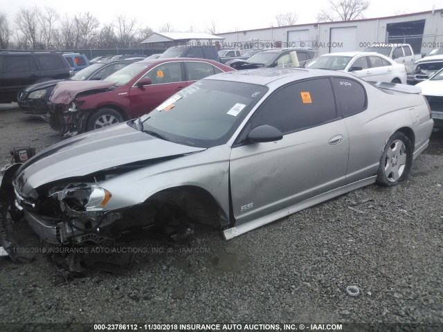 2G1WL15CX79415507 - 2007 CHEVROLET MONTE CARLO SS ვერცხლისფერი ფოტო 2