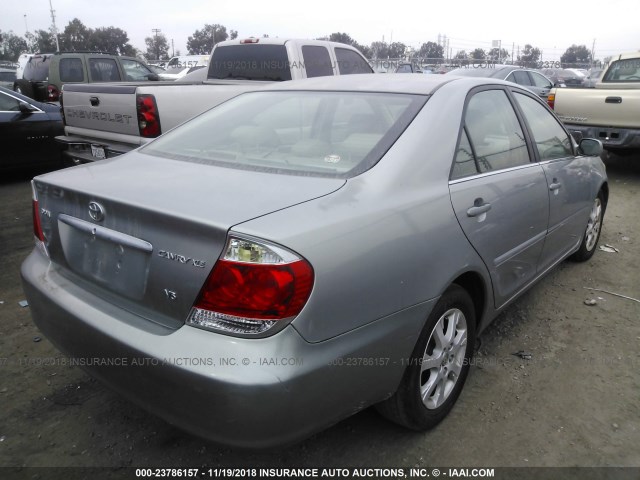 JTDBF32K950164765 - 2005 TOYOTA CAMRY LE/XLE/SE GRAY photo 4