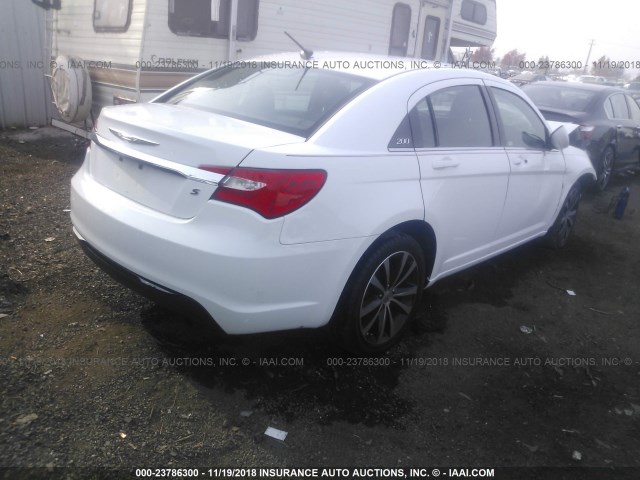 1C3CCBBB8DN584644 - 2013 CHRYSLER 200 TOURING WHITE photo 4