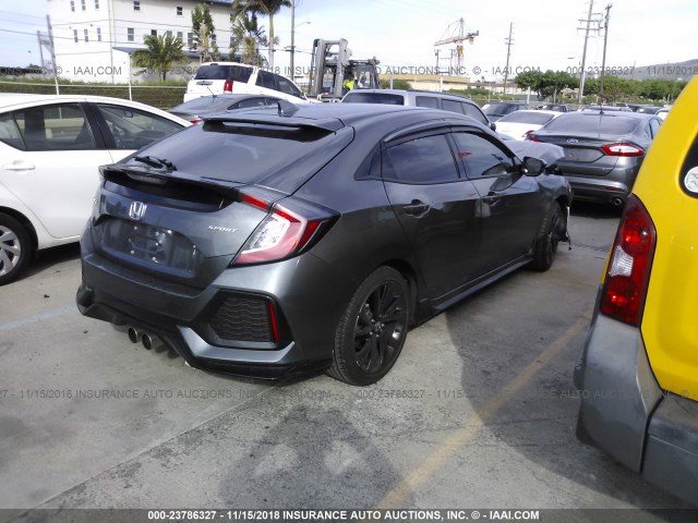 SHHFK7H44HU229457 - 2017 HONDA CIVIC SPORT 灰色 照片 4