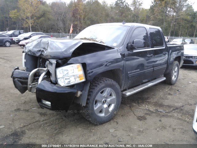 3GCPKTE37BG134449 - 2011 CHEVROLET SILVERADO K1500 LTZ BLACK photo 2