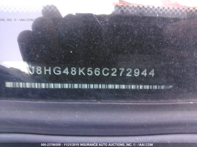 1J8HG48K56C272944 - 2006 JEEP COMMANDER SILVER photo 9