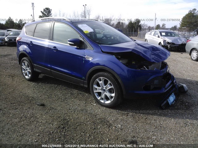 1FMCU9JXXFUC73008 - 2015 FORD ESCAPE TITANIUM BLUE photo 1