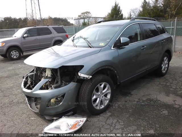 JM3TB2CA3C0341296 - 2012 MAZDA CX-9 SILVER photo 2