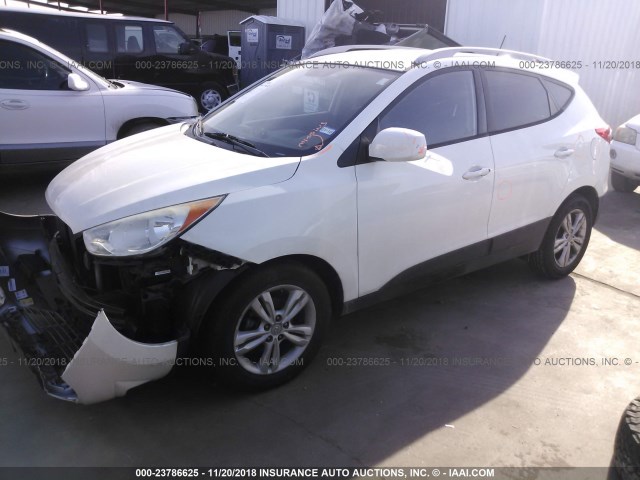 KM8JU3AC5AU017689 - 2010 HYUNDAI TUCSON GLS/LIMITED 白色 照片 2