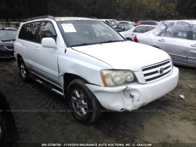 JTEGF21A920054105 - 2002 TOYOTA HIGHLANDER LIMITED WHITE photo 1