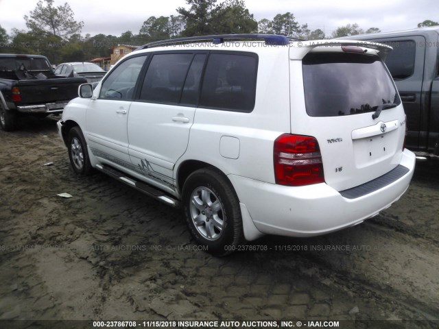 JTEGF21A920054105 - 2002 TOYOTA HIGHLANDER LIMITED WHITE photo 3