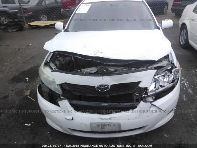 1NXBU4EE7AZ175022 - 2010 TOYOTA COROLLA S/LE/XLE WHITE photo 6