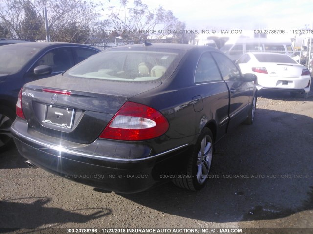 WDBTJ56H19F268679 - 2009 MERCEDES-BENZ CLK 350 BLACK photo 4