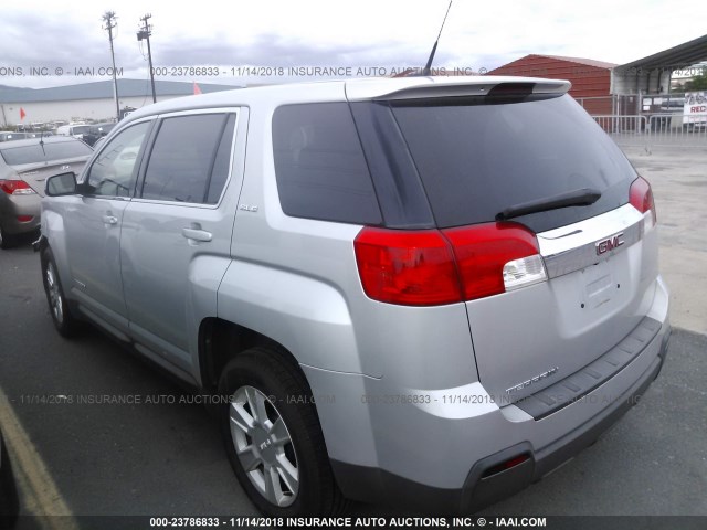 2CTALMEC3B6390953 - 2011 GMC TERRAIN SLE SILVER photo 3