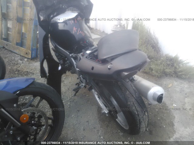 JKAZX4J147A065921 - 2007 KAWASAKI ZX600 J1 BLACK photo 3