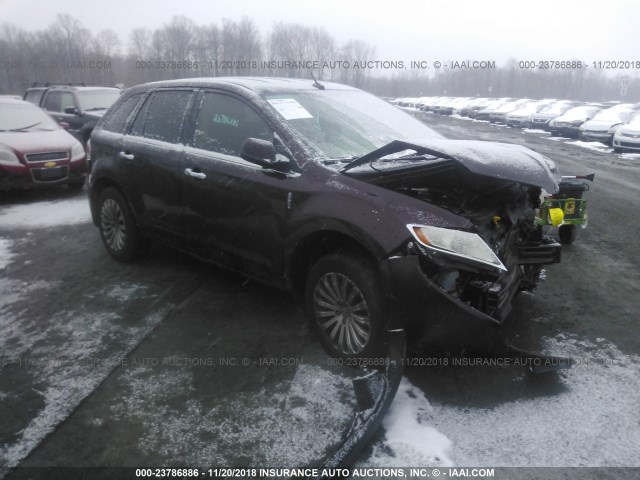 2LMDJ8JKXBBJ24663 - 2011 LINCOLN MKX MAROON photo 1