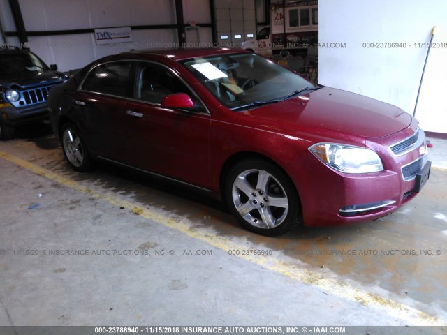 1G1ZC5E08CF348529 - 2012 CHEVROLET MALIBU 1LT RED photo 1