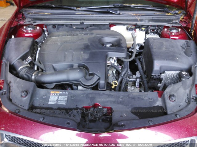 1G1ZC5E08CF348529 - 2012 CHEVROLET MALIBU 1LT RED photo 10