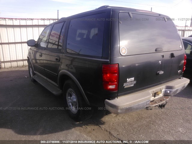 1FMRU17LX1LB57824 - 2001 FORD EXPEDITION EDDIE BAUER BLACK photo 3