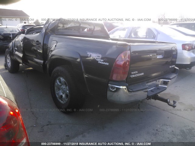 5TELU42N46Z161719 - 2006 TOYOTA TACOMA DOUBLE CAB BLACK photo 3