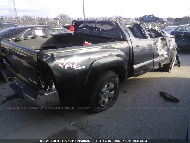 5TELU42N46Z161719 - 2006 TOYOTA TACOMA DOUBLE CAB BLACK photo 4