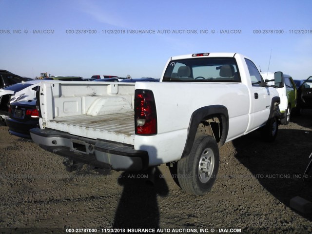 1GCHC24U97E112487 - 2007 CHEVROLET SILVERADO C2500 HEAVY DUTY WHITE photo 4