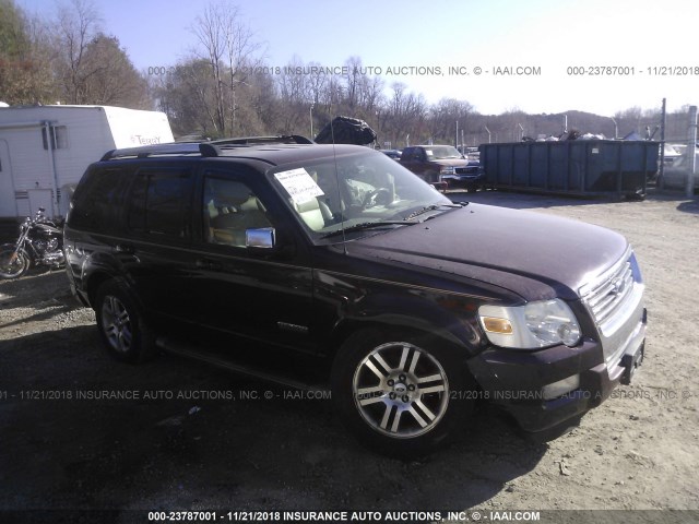 1FMEU75E47UA48171 - 2007 FORD EXPLORER LIMITED MAROON photo 6