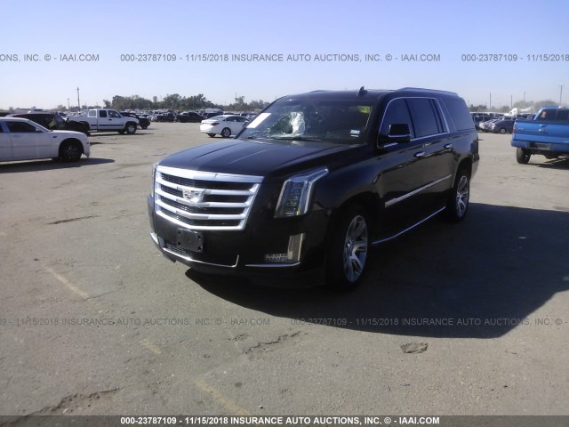 1GYS3SKJ9FR717142 - 2015 CADILLAC ESCALADE ESV LUXURY BLACK photo 2