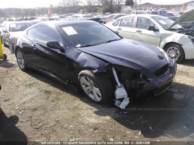 KMHHT6KD9AU009993 - 2010 HYUNDAI GENESIS COUPE  BLACK photo 1