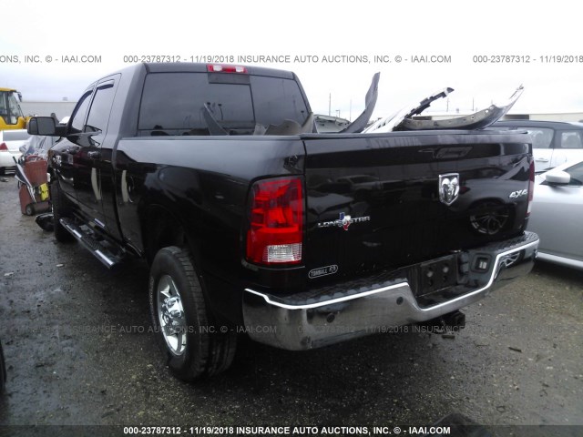 3C6TR5MT7DG594678 - 2013 DODGE RAM 2500 SLT BLACK photo 3