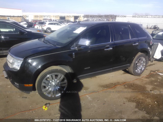 2LMDJ8JC0ABJ05224 - 2010 LINCOLN MKX BLACK photo 2