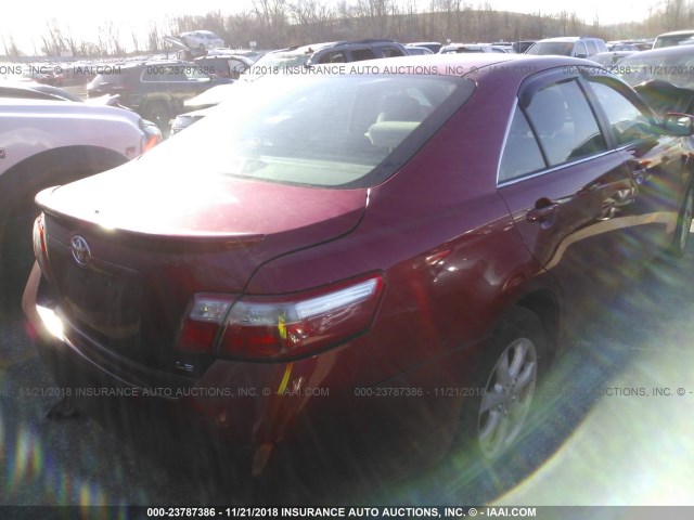 4T4BE46K79R107466 - 2009 TOYOTA CAMRY SE/LE/XLE 红色 照片 4