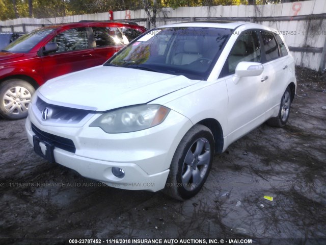 5J8TB18248A019581 - 2008 ACURA RDX WHITE photo 2