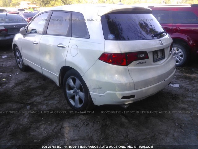 5J8TB18248A019581 - 2008 ACURA RDX WHITE photo 3