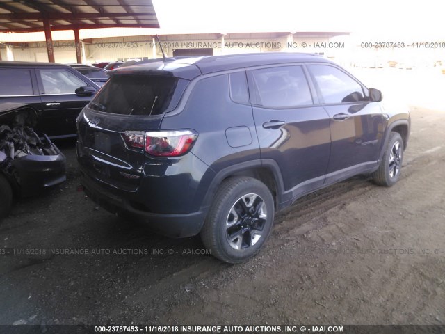 3C4NJDDB9JT190830 - 2018 JEEP COMPASS TRAILHAWK BLUE photo 4