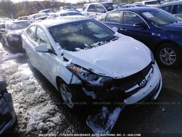 5NPDH4AE7DH453021 - 2013 HYUNDAI ELANTRA WHITE photo 1