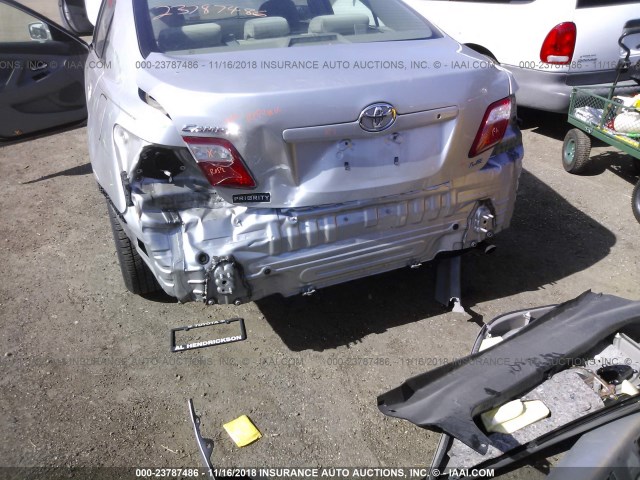 4T1BE46K17U616752 - 2007 TOYOTA CAMRY NEW GENERAT CE/LE/XLE/SE SILVER photo 6