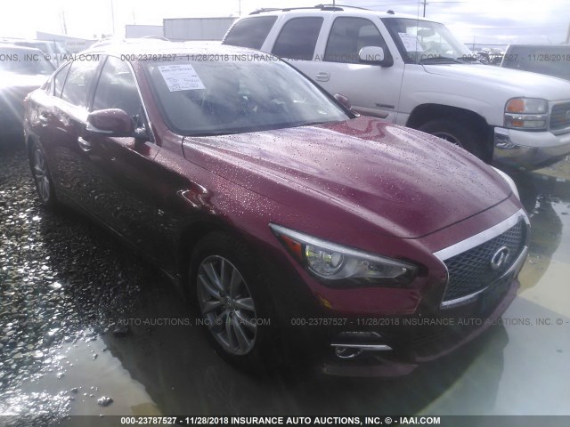 JN1BV7AR2EM696377 - 2014 INFINITI Q50 PREMIUM/SPORT RED photo 1